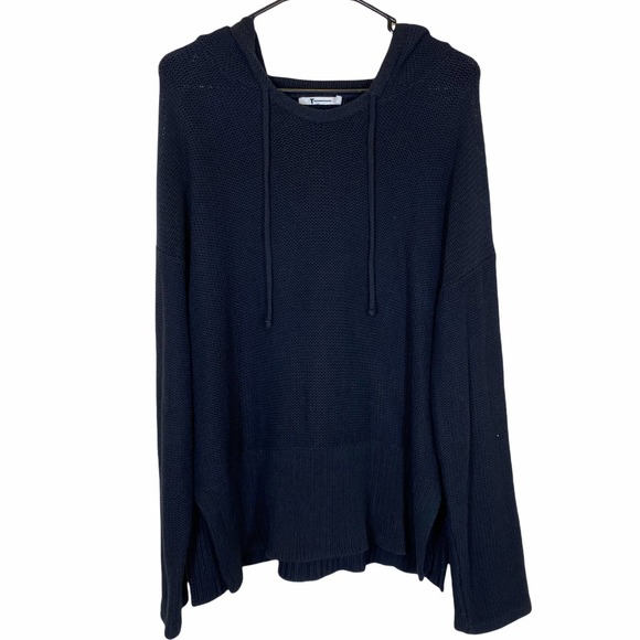 T Alexander Wang Black Knit Sweater with Hood sz Medium - Picture 1 of 7